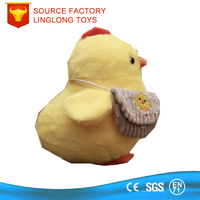 Cadeaux d'entreprise personnalisés Jouets en peluche Poupée coq en peluche Coq multicolore Jouets en peluche