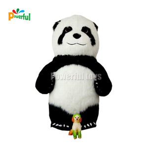<span class=keywords><strong>Costume</strong></span> <span class=keywords><strong>de</strong></span> panda gonflable géant avec fourrure <span class=keywords><strong>Costume</strong></span> gonflable ours mascotte - Product Image 2