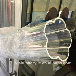 Tubo acrilico pmma in plastica trasparente personalizzato a forma di fiore - Product Image 2