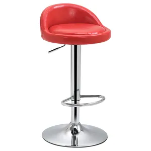 PU deri berber dükkanı bellek köpük yüksekliği ayarlanabilir Bar taburesi sandalyesi ofis salonu oturma odası mobilya