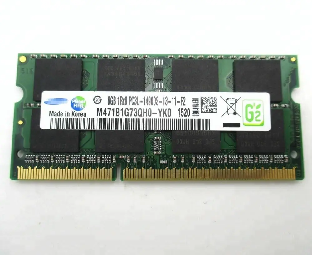 8GB 1Rx8 PC3L-14900S SO-DIMM RAM for laptop DDR3L