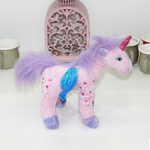 LK Feel Comfortable Wholesale Well Quality Pink Horse <span class=keywords><strong>Bode</strong></span> and Unicorn Head Soft Toy Horse for Toddler - Product Image 2