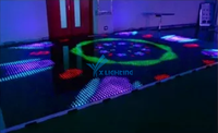 Piste de danse interactive à LED, 64 pixels, tuiles RGB pour discothèque, mariage, 1 m²/4 tuiles, ensemble DMX512