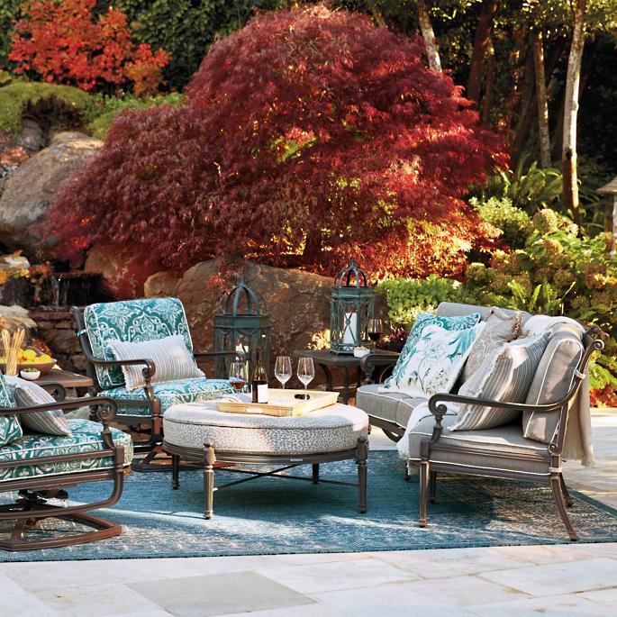 Factory cheap American style outdoor  furniture aluminum  sectional sofa set