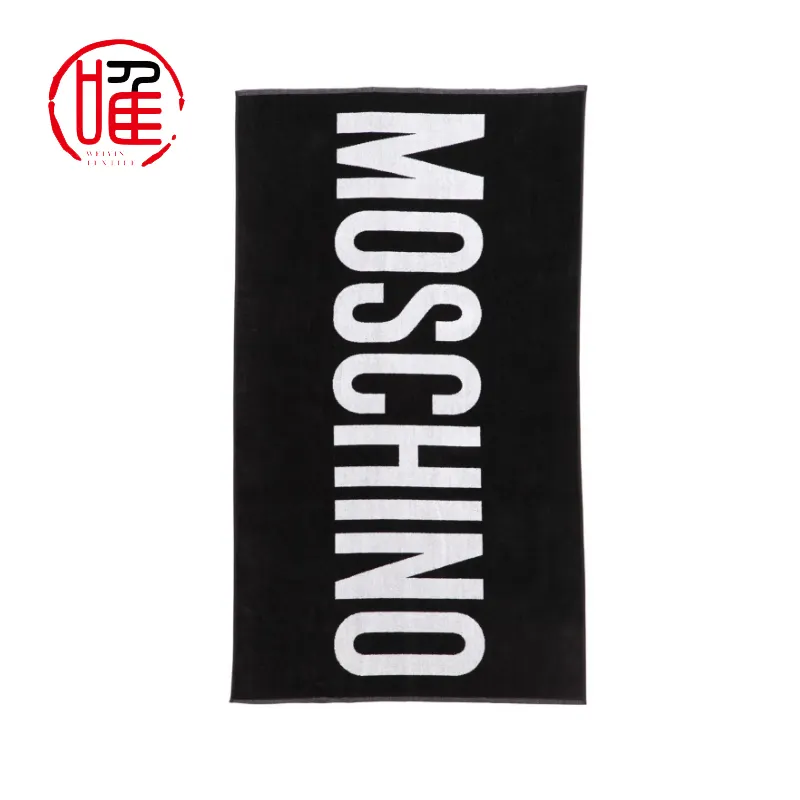 Free Design Customized High Quality 100% Cotton Hotel Luxury Sublimated Printed Beach Towels With Logo