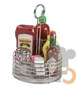 Eco-Friendly Black Kitchen Countertop Metal Iron Wire Condiment Caddy Organizer Handle for Sauce <strong>Bottle</strong> <strong>Storage</strong> <strong>Rack</strong> (Flexible - Product Image 5