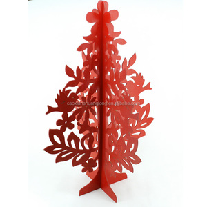 Haute qualité bois laser sculpture arbre de noël pour la décoration - Product Image 6