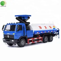1:50 su püskürtme aracı simülasyon Metal minyatür inşaat kamyonu Die Cast Model araba oyuncak