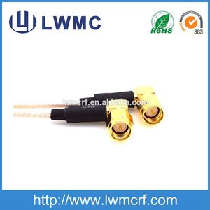<span class=keywords><strong>RF</strong></span> nối SMA nam 90 độ góc bên phải uốn <span class=keywords><strong>RF</strong></span> nối cáp điện tử lắp ráp cho rg316 RG174 Cáp SMA Cáp - Product Image 2