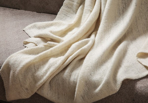 Chăn Tùy Chỉnh Ném Cashmere Tự Nhiên Nội Mông Chăn Cashmere Dệt Trơn 100% Cashmere Nguyên Chất - Product Image 5