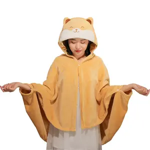 Kawaii Shiba Inu Châle Cape/Paresseux Cos polaire enfants Couverture