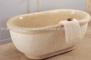 Baignoire en pierre naturelle de qualité supérieure fabriquée à la main, genre de sculpture et de sculpture artisanale haut de gamme - Product Image 2