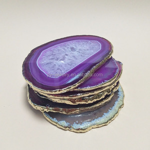 <span class=keywords><strong>Druzy</strong></span> <span class=keywords><strong>Agate</strong></span> Slice Cho Ly Rượu Vang, <span class=keywords><strong>Agate</strong></span> Slice Coaster - Product Image 5