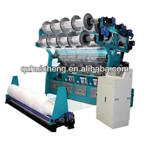 Double Needle Bed Raschel Warp Knitting Machine For Spacer Fabrics and Plush