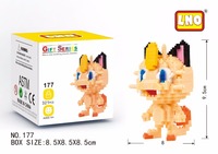 Bloques de Construcción de Diamantes en Oferta, Juguete de Modelos de Anime, 38 Figuras de Acción de Pokémon Versión Q, Bloques de Plástico ABS para Niños