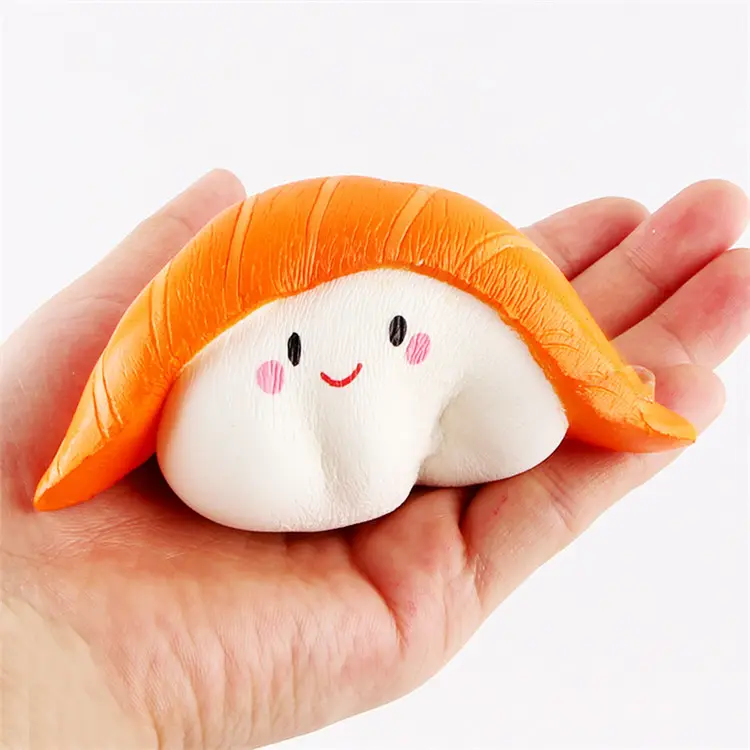 slow rising squishy toys scented japan squishy Salmon sushi buns cake toys