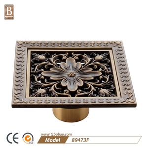 Scarico per <span class=keywords><strong>Doccia</strong></span> da Bagno Anti-trota in Ottone Anticato, Scarico a Pavimento Anti-odore - Product Image 3