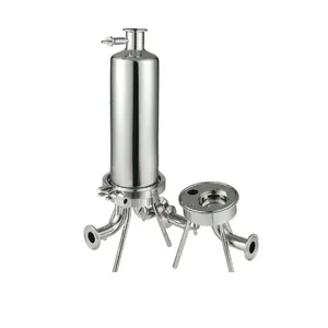 Factory Directly Sale Beverage Stainless Steel Single Cartridge Microporous Filter Housing