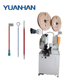 Fully automatic wire cut strip terminal crimping machine, crimp both ends