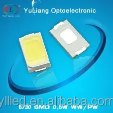 Китай поставщика epistar smd 5730 led 0.5 Вт белый цвет 5730 smd led для 12 В и 24 В 5730 светодиодные ленты
