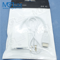 HDMI vers VGA avec Câble audio vidéo Convertisseur Numérique Analogique HD 1080P Pour PC Ordinateur Portable Tablette HDMI Mâle Vers VGA Femelle Adaptateur