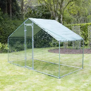 Moulinet de poulet à cadre métallique personnalisé, pour marcher dans l'arrière-cour, tout en plein air - Product Image 1