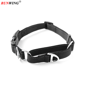 Collar de entrenamiento de nailon para martingale, collar para perro de calidad premium de cincha limitada con costura reflectante - Product Image 1