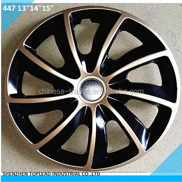 Universal China Wholesale 13 "14" 15 "Hubcap Rim Skin Cover Style Twin Color Car ABS Wheel Cover Bi-Color Wheel Caps