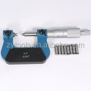 Qlr Schroefdraad Meauring Buiten Micrometer Met Aambeelden In Fiited Case - Product Image 4