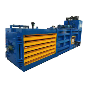 Compacteur de carton horizontal automatique, presse à balles hydraulique <span class=keywords><strong>pour</strong></span> déchets de papier, machine à presser les balles de carton - Product Image 1