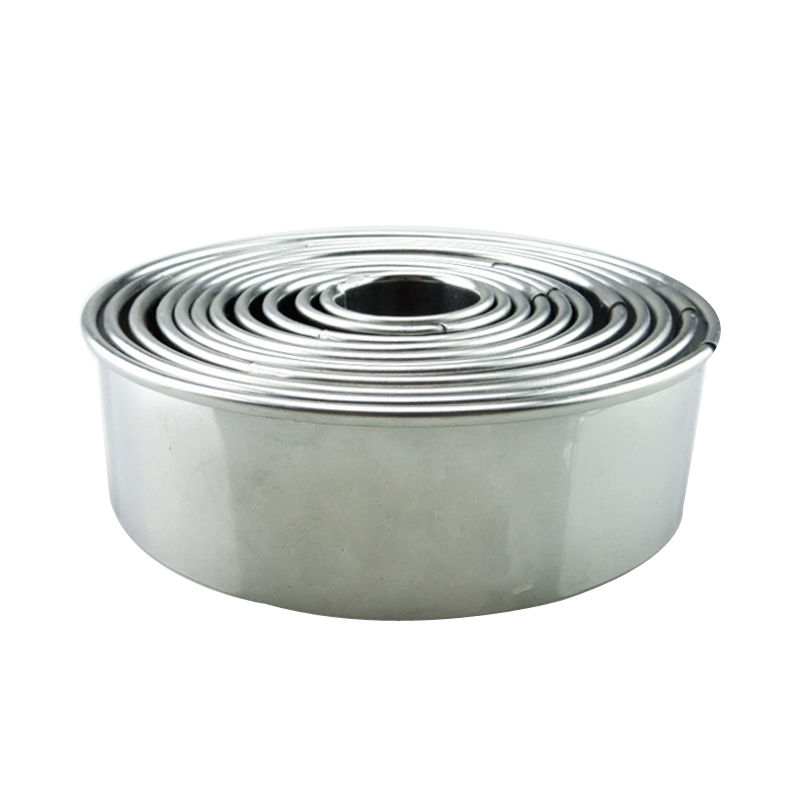 Набор круглых формочек для печенья, комплект из 11 круглых металлических колец для выпечки, пончиков, пончиков