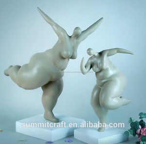 Pulido de la moda del polyresin alta- grado de grasa una mujer de arte de la escultura - Product Image 1