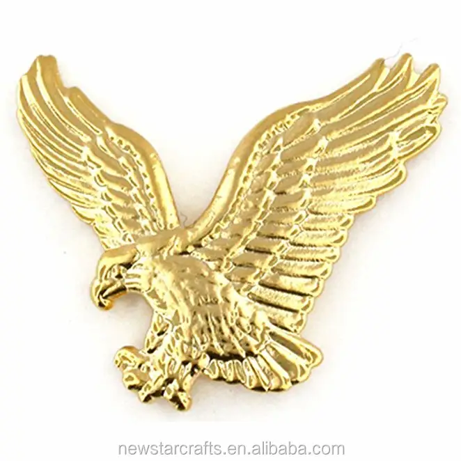 Chất Lượng Cao Tùy Chỉnh 3D Vàng Eagle Lapel Pins