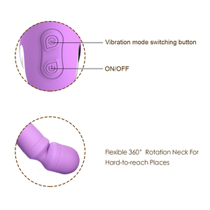 Masajeador de varita AV para mujer, vibrador sexual recargable de mano con 7 modos de vibración, cabeza de silicona suave para placer íntimo - Product Image 3
