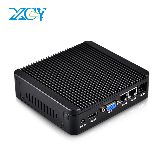 XCY 2 ethernet мини-ПК celeron J1900 брандмауэр barebone системы pfsense computadores Dual LAN