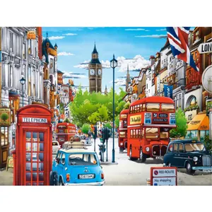 5d Diy Diamond Painting City Street View And Vehicles Full Drill The Adults Home Living Room Decor Diamond Embroidery Kits