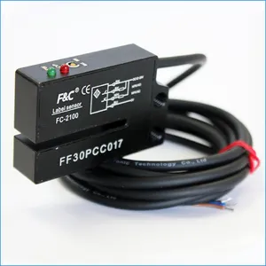 FC-2000 series 2mm /5mm Forked photoelectric sensors, can be M8/M12 connector, groove photocell label sensor