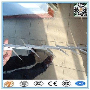 Pointes de mur et de <span class=keywords><strong>clôture</strong></span> galvanisées anti-escalade haute sécurité à l'aspect de lames tranchantes - Product Image 4