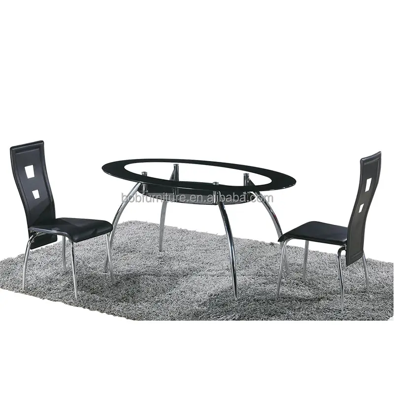 bazhou BOB Furniture european sayle metal glass dining table set