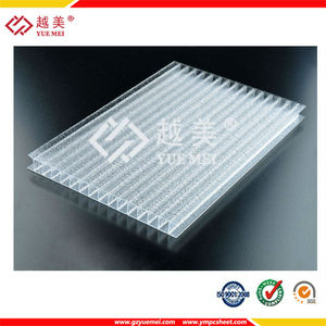 Yuemei marca curvas lexan hueco lámina de <span class=keywords><strong>policarbonato</strong></span> pc luz solar panel - Product Image 2