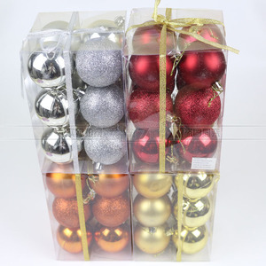 Decoración de bolas de <span class=keywords><strong>Navidad</strong></span>/<span class=keywords><strong>Navidad</strong></span> de cristal rojo brillante - Product Image 1
