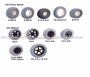 SIGH-Accesorios de silla de ruedas manual médica plegable, llanta de plástico portátil de calidad, ruedas traseras - Product Image 3