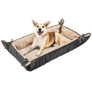 大型狗床，软毛绒宠物沙发，狗窝垫垫板条箱垫毯子汽车座椅套适合中小型大型犬小狗猫