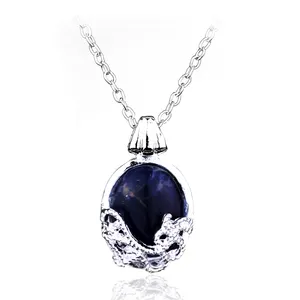 The Vampire Diaries Kalung Kristal Biru Liontin Hari Valentine Wanita, Hadiah Modis