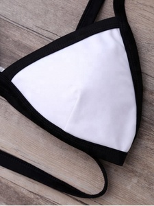 Bikini a Due Pezzi Sportivo da Donna Kingyoung, Bianco e Nero a Contrasto, con Fascia, Servizio OEM per Adulti - Product Image 4