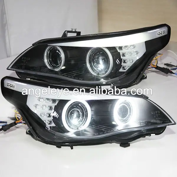 Signal lumineux CCFL-yeux d'ange pour BMW avec kit HID D1S, lumière au xénon, bleu clair, pour BMW E60 523i 525i 530i, 2006 année SN