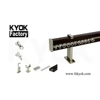 Pkkimo — rail pour rideau électrique, rail de rideau motorisé en aluminium de couleur blanche, D910