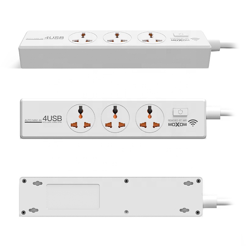 Оптовая продажа розетки питания с USB Home MOXOM WIFI Пульт дистанционного управления удлинитель питания