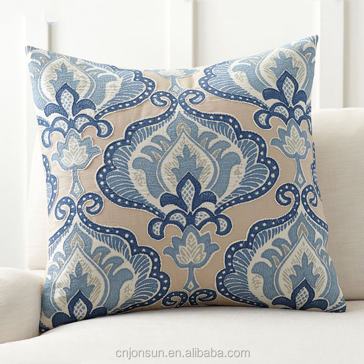 100% хлопок медальон аппликация наволочка Бархатная подушка