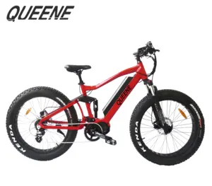 QUEENE-Bicicleta eléctrica de 26 pulgadas para adultos, bici de montaña eléctrica de 48V, 20Ah, alimentada por batería de litio, 1000W, 26 pulgadas, para uso urbano